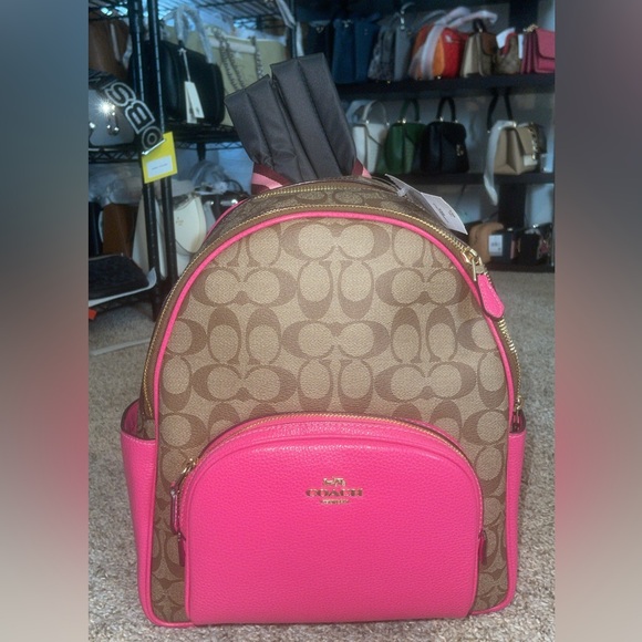 Coach bold pink back pack - Picture 1 of 2